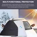 Car Windshield Snow Cover, Waterproof Front Windshield Protector Ice and Snow Shield, Multi-Purpose Oxford Front Windscreen Cover Protects Against Frost Water UV Rays