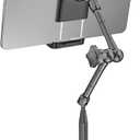 Heavy Duty Metal Cup Holder Tablet Car Mount, One-Touch Adjustment Magic Arm Cup Holder Tablet Mount for Cars, SUVs, Trucks, Compatible with iPad Pro Air Mini, iPhone, Z Fold, 4-13" Devices