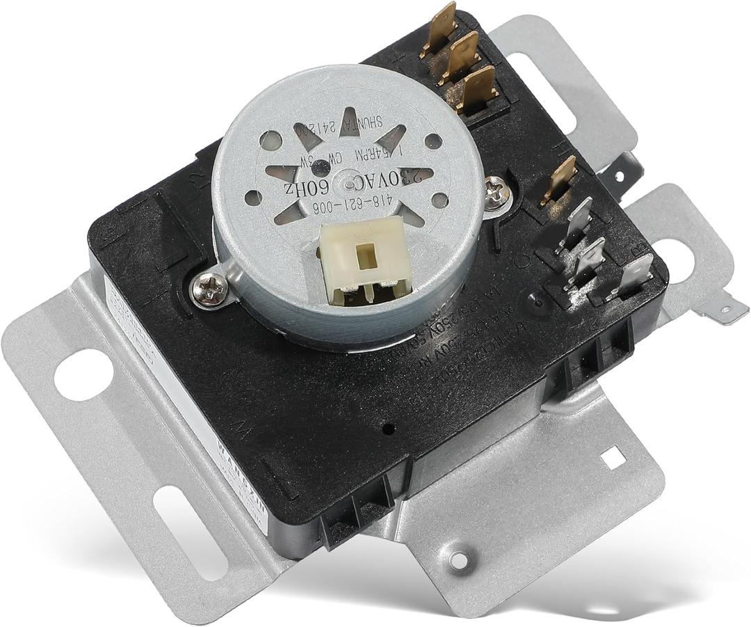 W10745655 W10857612 NED4655EW1 Dryer Timer Compatible with Whirlpool Amana Dryer Timer 230VAC 60Hz 7 Terminals RED4640YQ1 NED4600YQ0 RED4640YQ0, W10436308 W11043389 WPW10745655 Replaces 418-619-20-B5