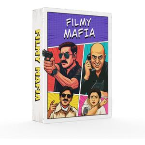 Filmy Mafia  Bollywood Themed Social Deduction Party Game | Fun Board Game for Families, Friends & Adults | 640 Players