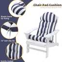 Enipate Weather Resistant Adirondack Chair Cushions Set of 2 High Back Indoor Outdoor Patio Tufted Lounge Cushion Seat Pads