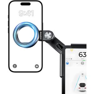 Tesla Phone Mount for tesla model y accessories 2025, No Glue Required, for MagSafe Magnetic Car Dash Phone Holder for Tesla Model 3/Y/S/X/Cybertruck Accessories (for Model 3/Y/S/X/Cybertruck)