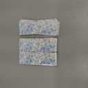 FoldTier 300 Pcs Wedding Paper Napkin Rings Disposable Napkin Bands Self Adhesive Blue White Flower Silverware Wrap Band for Wedding Birthday Holiday Party Dinner Table Setting Decoration