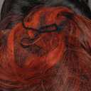 Long Red Wavy Wig for Women 26 Inch Ombre Red Middle Part Curly Synthetic Hair Wig Natural Look Heat Resistant Fiber for Daily Party Use