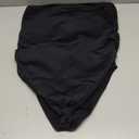 OQQ Womens Tube Bodysuits Strapless Basic Sleeveless Ruched Stretch Classic-Fit Tops Sexy Bodysuits (Large, Black)