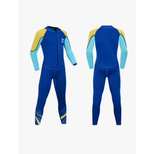 ZCCO Kids Wetsuit,2.5mm Neoprene Diving Suit for Teens,Full Body Swimsuit for Boys and Girls,Long Sleeve One Piece Wet Suit Perfect for Swimming, Surfing, and Water Sports XS