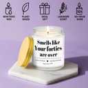 Homsolver 50th Birthday Gifts for Her Him, 9OZ Lavender Scent Birthday Candles with 50+ Hours Burn Time, Unique Handmade 50th Birthday Decorations for Women, Men, Friend, Sister, Wife, Husband