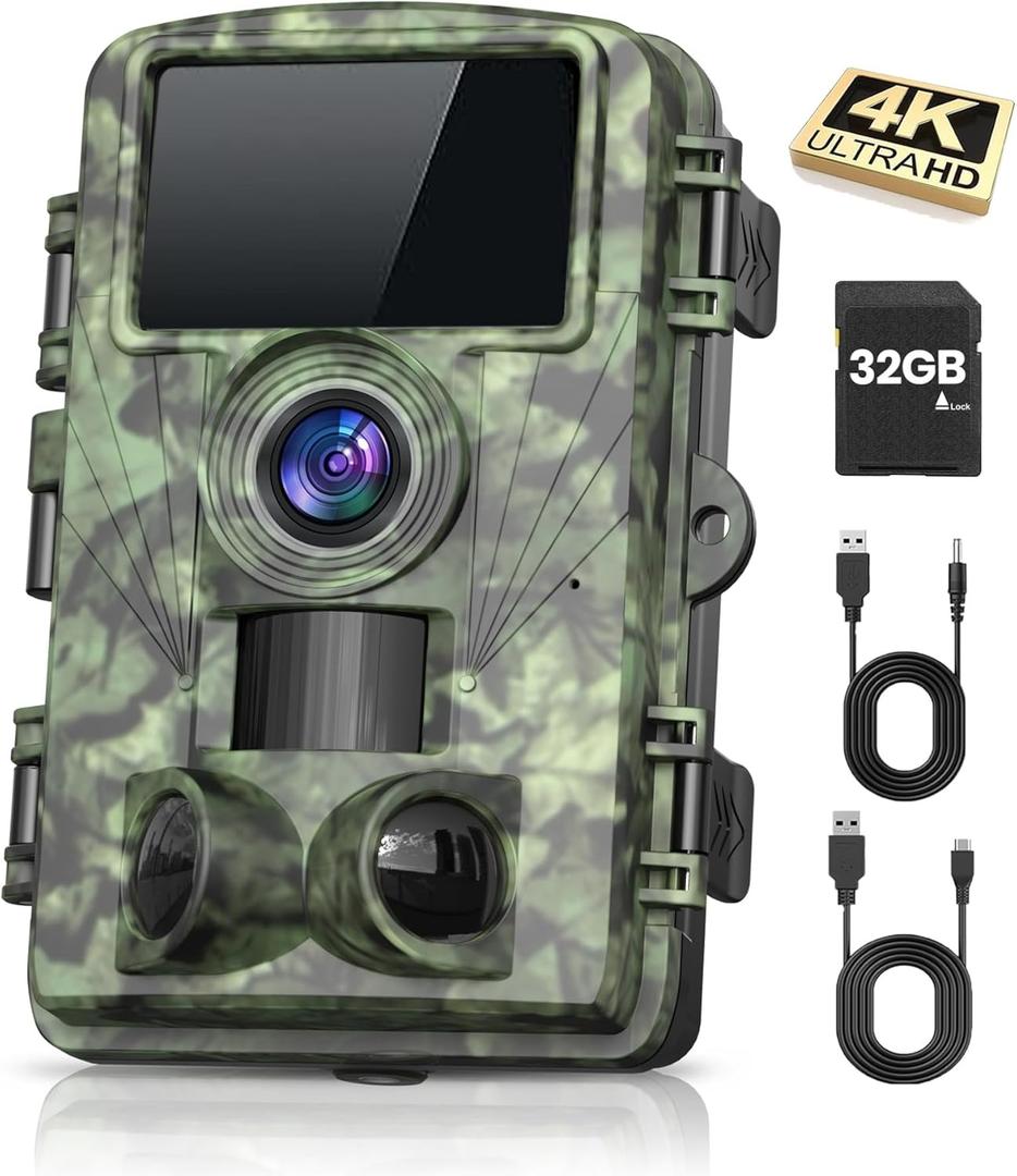 Trail Camera Glow Night Vision Motion Activated for Outdoor Wildlife Deer