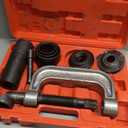 DAYUAN Ball Joint Press & U Joint Removal Tool Kit with 4x4 Adapters for Most 2WD and 4WD Cars and Light Trucks with Red Storage Case Red