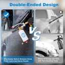 DUSICHIN Foam Cannon Snow Foam Lance Dual Ended Shift Valve For Pressure Washer, 5 Nozzle Tip Holder Dual Connector Wide Mouth Soap Cannon 5 Power Washer Sprayer Nozzles 1/4" Quick Connect Soap Cannon