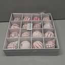 16PCS Shatterproof Christmas Ball Ornaments Set, Hand-Painted Holiday Decor with Assorted Sizes & Designs for Christmas Tree Thanksgiving Party Decoration, Red-White