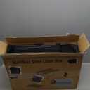 Enclosed Stainless Steel Cat Litter Box with Odor Control, Modular Design with Drawer and Flip Door, Easy to Clean and Wash,Non-Stick Interior,Extra Large Size Fits All Cats(Black)