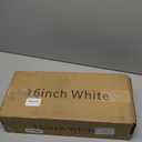 White Floating Shelves for Wall Set of 3, 16" White Shelves for Home Decor, Frame Display Wall Mounted Floating Shelf for Living Room, Bedroom, Bathroom, Kitchen