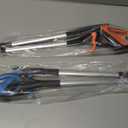 32.65"Grabber Reacher Tool, Foldable Trash Picker, 360Rotating Grabber with Magnetic for Seniors and Disabled (Blue+orange)