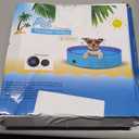 Whelping Pen for Dogs, Foldable Birthing Pool for Dogs, Whelping Box for Dogs and Puppies, Poartable Plastic Swimming Pool & Bath Tub (Blue) (47.2 Dia.  11.8H (120cm  30cm))