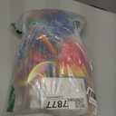 7pcs Clown Costume with Rainbow Tutu Clown Nose Face Stickers Feather Headband and Rainbow Socks Gloves Suspenders