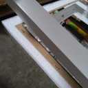 White Finish Wooden Cheval Bedroom Free Standing Floor Mirror