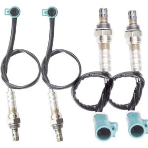 4PCS Oxygen O2 Sensor 1 & 2 for Ford Mustang 1999 2000 2001 2002 2003 2004 2005 2006 2007 2008 2009 2010 3.8L/3.9L/4.0L/4.6L/5.4L Upstream + Downstream