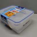 LOCK & LOCK Easy Essentials Food Storage lids/Airtight containers, BPA Free, 54 Ounce, Clear 2 Pcs