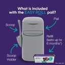 Litter Genie Easy Roll Cat Litter Disposal Pail | Odour Control, Refill Bags & Scoop