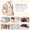 17.3 inch laptop backpack for women, Girls Backpack for School, Cute backpack for girls teens, School bookbag for Girls Teens college Students,school bag mochilas escolares para nias, Bookbag Beige