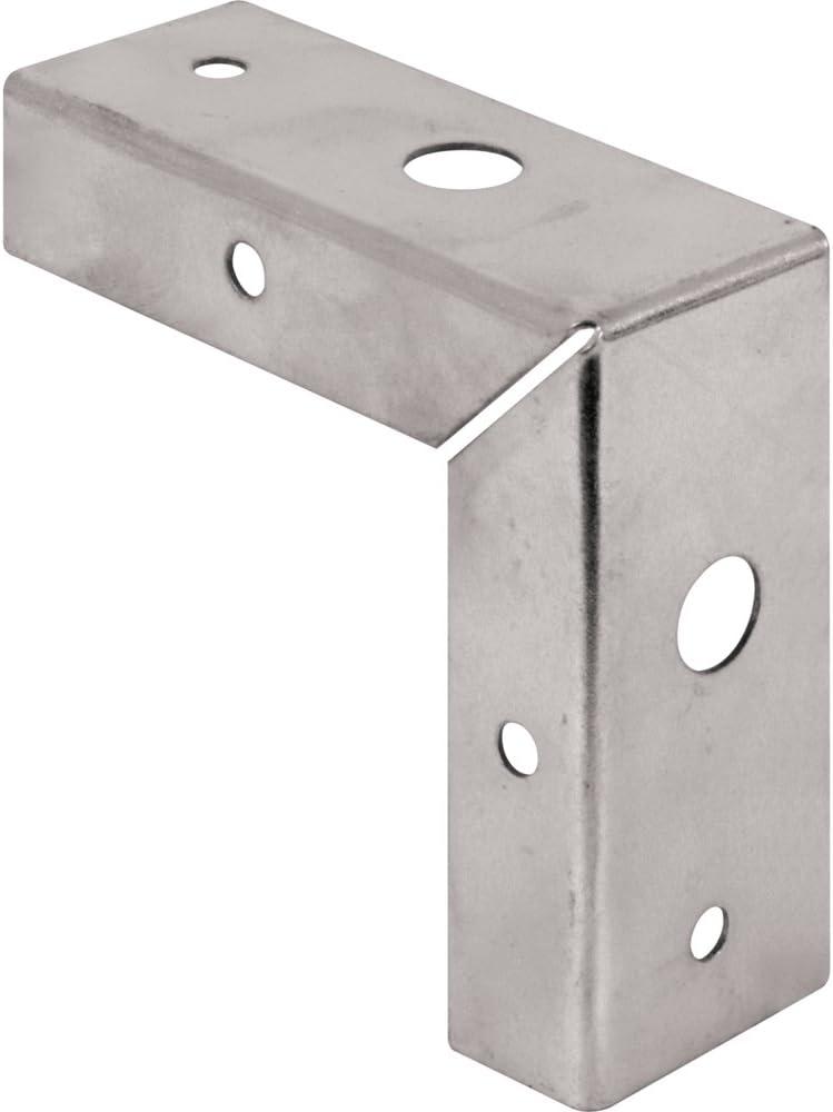 Prime-Line N 7195 1-3/8 In. Stamped Steel Constructed Bi-Fold Door Corner Repair Bracket (2 Pack)