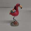 Gnome Garden Statue Funny Gnome Reclining on Flamingo Dwarf Figurines Resin Garden Gnomes Fall Decorations Outdoor for Patio Yard Lawn Porch Housewarming Ornament Gift