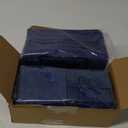 Qilery 50 Pcs Halloween Mini Paper Gift Bags Bulk with Tissue Paper Small Gift Bags with Handle and Tags for Birthday Wedding Thanksgiving Christmas Party Business(Navy Blue,4.7 x 2.4 x 3.9'')
