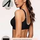 2 x 2026 Women Seamless Wireless Push Up Bras Deep V No Underwire Supportive Everyday Bra Full Coverage Plunge Bralettes (Black)