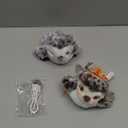 Potaroma Cat Toys 2 Pcs Flapping Sandpiper Pair-Mate, Lifelike Birds Chirp, Chargeable Touch Activated Kitten Fun Interactive Kitty Exercise with Catnip for All Breeds