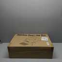 Stainless Steel Litter Box with Lid,Front Entry Top Exit Kitty LitterBox,Extra Large Enclosed Metal Cat Box with Litter Scoop & Litter Mat-Black