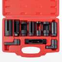 DAYUAN 10Pcs Oxygen Sensor Socket Set Sensor Oil Pressure Sending Unit Removal Kit