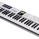 Arturia KeyLab Essential mk3  61 Key USB MIDI Keyboard Controller with Analog Lab V Software Included (White)