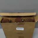 12 Pcs Velvet Christmas Balls Flocked Christmas Tree Hanging Ornaments Shatterproof Plastic Hanging Balls Decorations for Xmas Tree Party Home Holiday Decor (Brown, 3.15 inch)