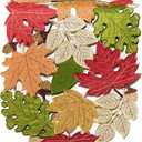 Fall Table Runner 54inches Long, Thanksgiving Harvest Cutwork Embroidered Table Runner 13in x 54in, Autumn Maple Leaves Table Decoration for Home Dining Kitchen Table
