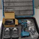Seesii Cordless Impact Wrench 1/2 inch, High Torque 479 Ft-lbs(650Nm) Brushless Impact Gun,2500RPM w/2x4.0 Battery, 6 Sockets,8 Drill Bits, High Torque Power Impact Driver for Car Home,WH6 Lite