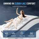 LIANLAM Mattress Topper - Extra Firm Support Pillow Top,1300GSM Mattress Pad, Gel-Infused Memory Foam for Back Pain Pressure Relief with 6"-18" Deep Pocket(Queen,60"x80")