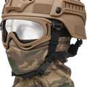 Airsoft Helmet,Black Tactical Helmet with Airsoft Accessories,Tactical Airsoft Gear