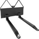 2600 Lbs Heavy-Duty Pallet Forks with Trailer Hitch Ball | Q235 Steel Construction for Tractors and Loaders | Ideal for Farms, Warehouses, and Construction Sites