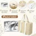 14L Large Insulated Beach Cooler Bag with Removable Liner, Natural Corn Husk Straw Travel Tote for Women, Picnic Lunch Bag, Bride Wedding Gift