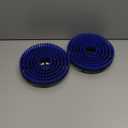 2 Pack S7001 Upgraded Mop Pad Replacement Brush Heads for Shark Steam Mop Pads | Professional Cleaning and Polishing | Compatible with Shark S8201/S7000Series | for Deep Cleaning Hard Floors (Blue)