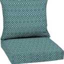 Arden Outdoor Deep Seat Cushion Set, 22 in x 24 in, Weather-Proof, Rain-Proof, Fade Resistant Patio Cushion Alana Tile
