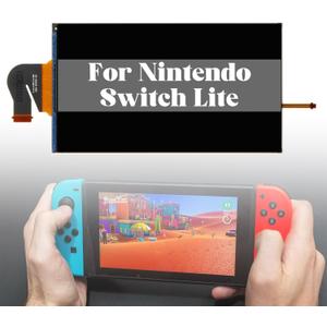 for Nintendo Switch Lite Screen Replacement Kit for Nintendo Switch Lite LCD Replacement for Switch Lite Display Repair Black (Without Touch Digitizer)