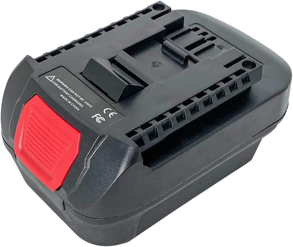 Battery Adapter for Bosch 18V Lithium-Ion Cordless Tool, Compatible with Dewalt 20V Max/ Milwakee M18 18V Li-ion Battery Convert to Bosch 18Volt Compact Lithium Batteries BAT608 BAT609 BAT612 BAT618