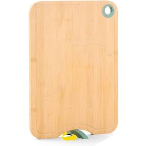 Bamboo Self Standing Cutting Board With Groove Dishwasher Safe Heat Safe Heavy Duty 16 x 11 inch