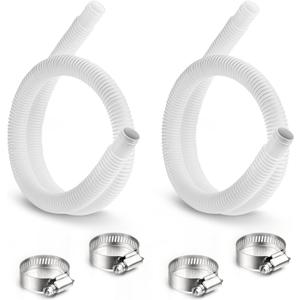 1.25" Pool Hose Replacement for Intex Filter Pump - 59" Long Pool Hose for Above Ground Pools, 1 1/4 Inch Pool Connector Hoses Compatible with Intex Pump 607 637(2 Pack)
