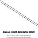 skiguard Treestands Pair of Replacement Cables for Climbing Treestands, Replacement Tree Stand Cables, Durable Steal 65" Treestand Replacement Cables, Hunting Tree Stand Accessories, Black