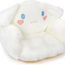 Cute Cartoon Plush Chair Cushion - Kawaii Seat Cushion Room Decor -16 x 18 in Soft Seat Pad for Gaming Chairs Office Office (White)