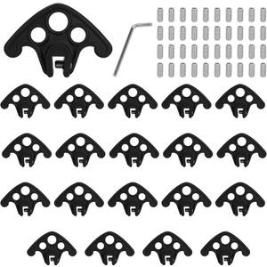 20 Pack Snow Guards for Metal Roofs, No-Drill Installation for Roofs, Snow Guards for Standing Seam Roofs with Seam Widths Less Than 1/2 Inch, Plastic Roof Ice Guard Prevent Rust