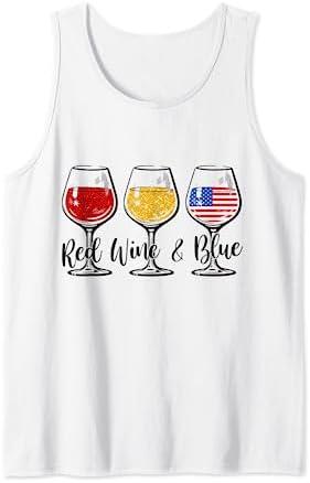 Red & Blue 4th of July Red White Blue Glasses Tank Top XL Red & Blue 4th of July Red White Blue Glasses Tank Top XL
